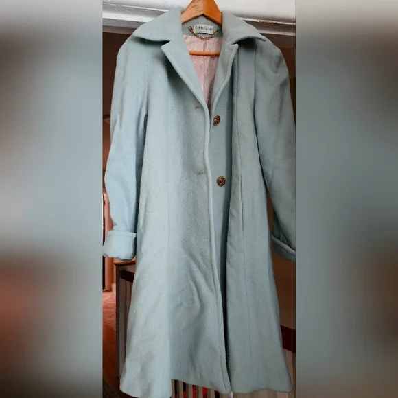 Ashley Scott Women's Light Blue Coat - Picture 1 of 8